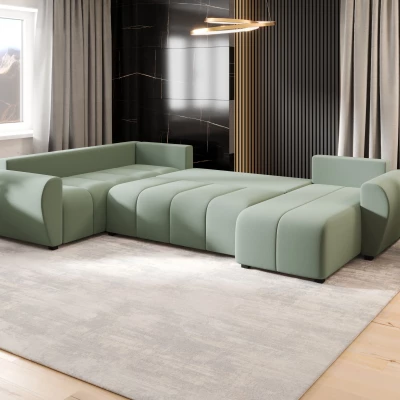 Rozkládací sedačka do U LUKAVA - světle zelená