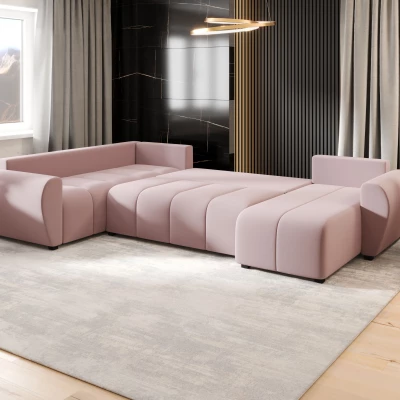 Rozkládací sedačka do U LUKAVA - růžová