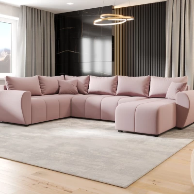 Rozkládací sedačka do U LUKAVA - růžová