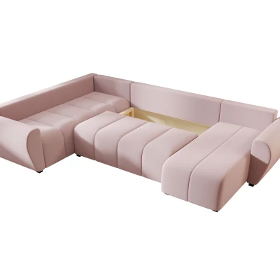 Rozkládací sedačka do U LUKAVA - růžová