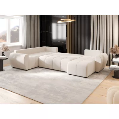 Rozkládací sedačka do U LUKAVA - světle béžová