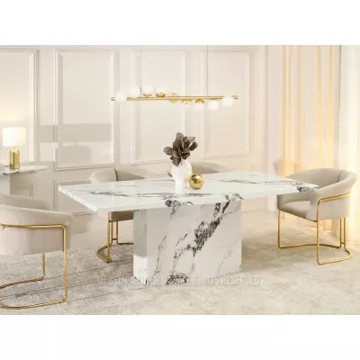 Designový jídelní stůl ADYAN - bílý mramor