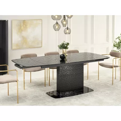 Rozkládací jídelní stůl 160(240)x90 BELLO - černý