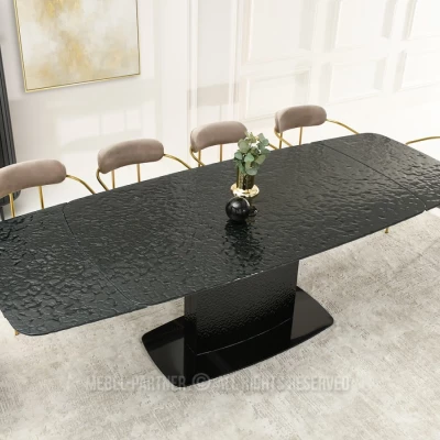 Rozkládací jídelní stůl 160(240)x90 BELLO - černý