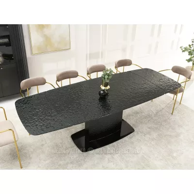 Rozkládací jídelní stůl 160(240)x90 BELLO - černý