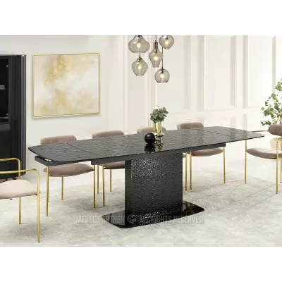 Rozkládací jídelní stůl 160(240)x90 BELLO - černý