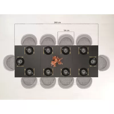 Jídelní stůl 160(260)x100 HARLY - dub