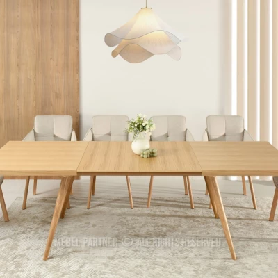 Jídelní stůl 160(260)x100 HARLY - dub