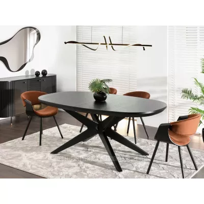 Rozkládací jídelní stůl 200(300)x110 EVIL - černý