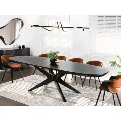 Rozkládací jídelní stůl 200(300)x110 EVIL - černý