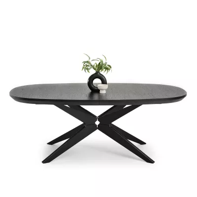 Rozkládací jídelní stůl 200(300)x110 EVIL - černý