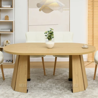 Designový rozkládací stůl 100(180)x100 DAMIEN - dub