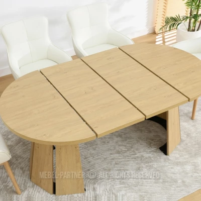 Designový rozkládací stůl 100(180)x100 DAMIEN - dub