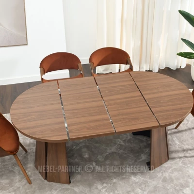 Designový rozkládací stůl 100(180)x100 DAMIEN - ořech