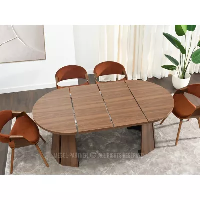 Designový rozkládací stůl 100(180)x100 DAMIEN - ořech