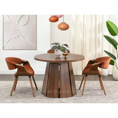 Designový rozkládací stůl 100(180)x100 DAMIEN - ořech