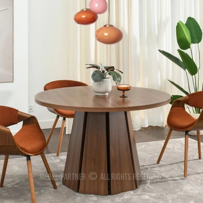 Designový jídelní stůl 120 DAMIEN - ořech