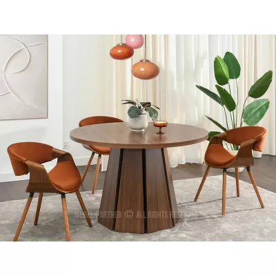 Designový jídelní stůl 120 DAMIEN - ořech