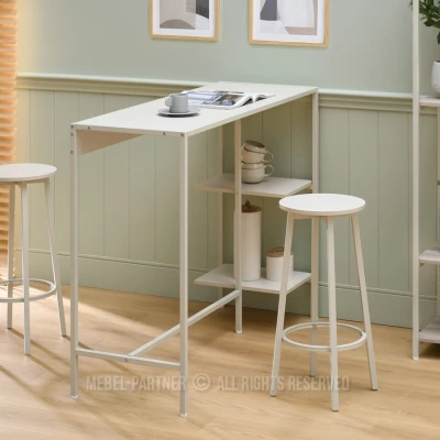 Barový stůl se stoličkami RONAL - krémový