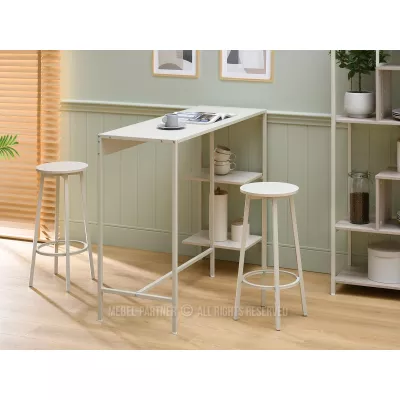 Barový stůl se stoličkami RONAL - krémový