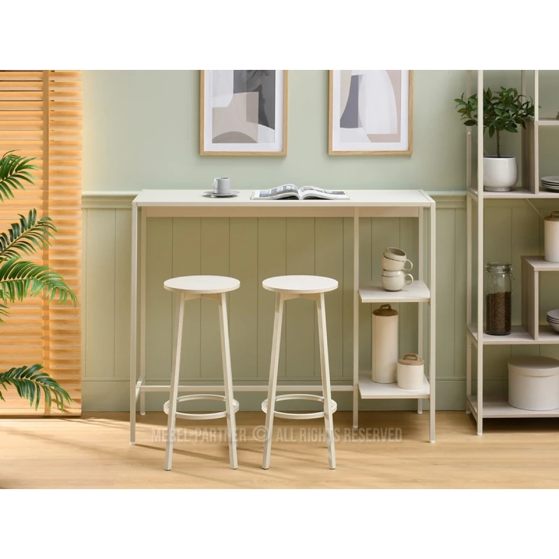 Barový stůl se stoličkami RONAL - krémový