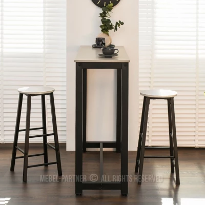 Barový set SERGIO - béžový / černý