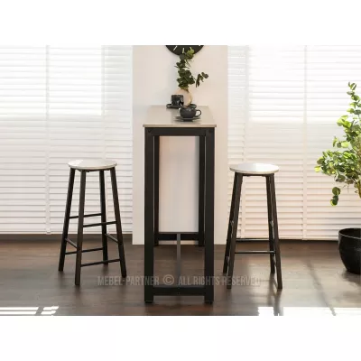 Barový set SERGIO - béžový / černý