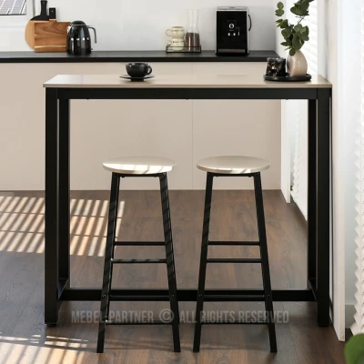 Barový set SERGIO - béžový / černý