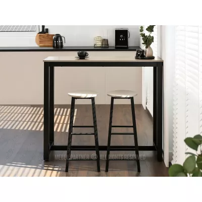 Barový set SERGIO - béžový / černý