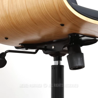 Otočná židle AURY - černá / dub