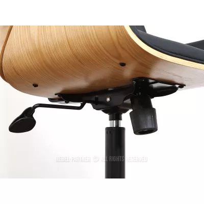 Otočná židle AURY - černá / dub