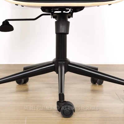 Otočná židle AURY - černá / dub