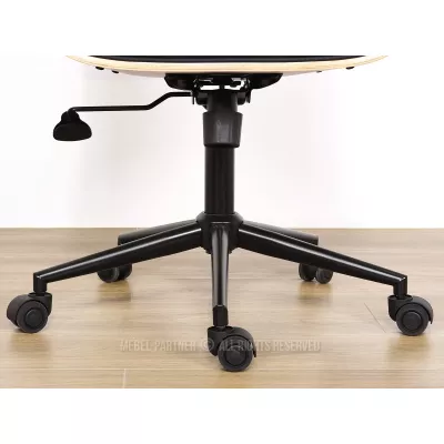 Otočná židle AURY - černá / dub