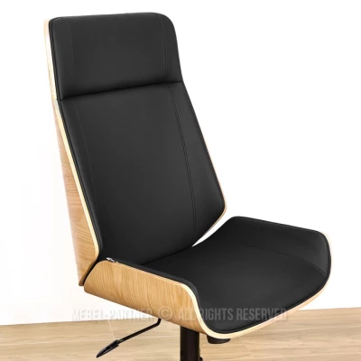 Otočná židle AURY - černá / dub