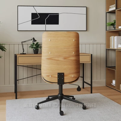 Otočná židle AURY - černá / dub