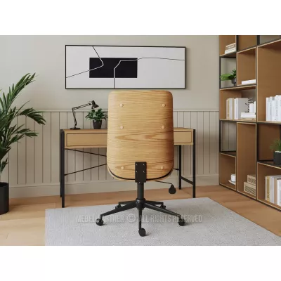 Otočná židle AURY - černá / dub