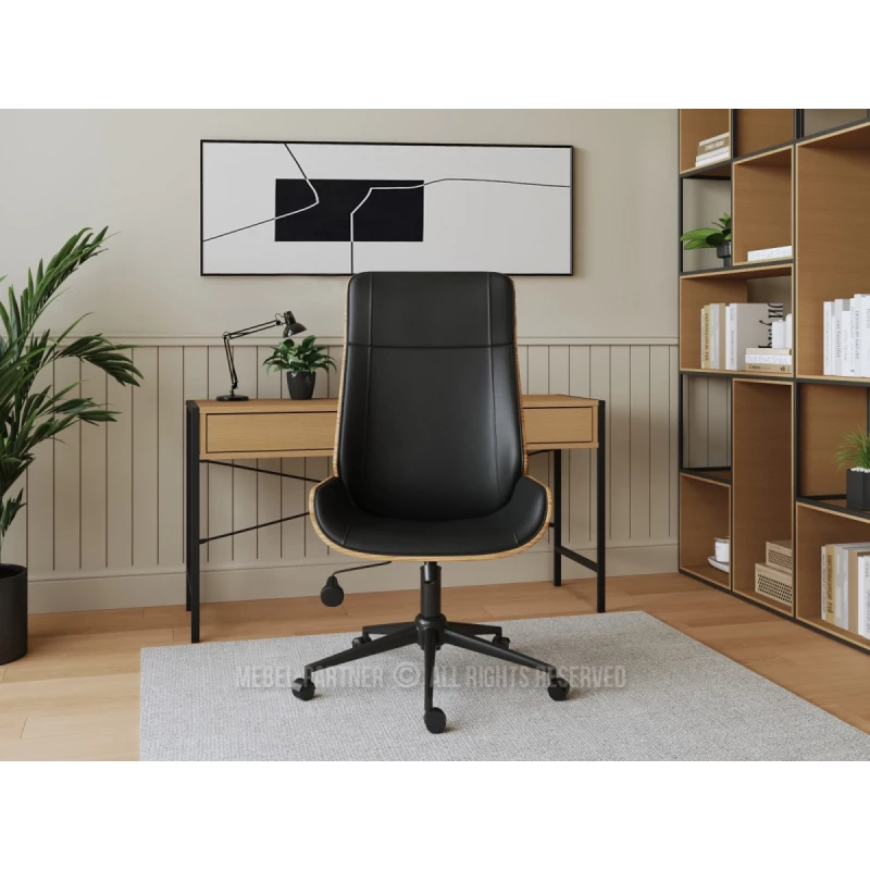 Otočná židle AURY - černá / dub