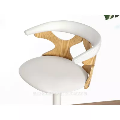 Designová barová židle ANELIS - šedá / dub