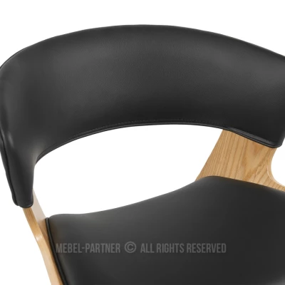 Barová židle JIMENA - dub / černá