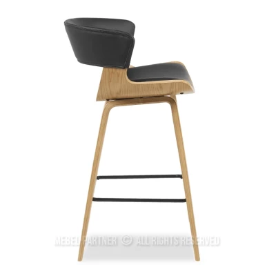 Barová židle JIMENA - dub / černá