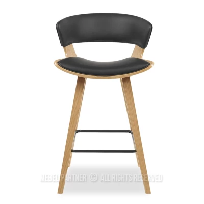Barová židle JIMENA - dub / černá
