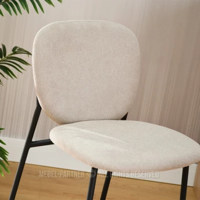 Barová židle KAMILYA - béžová / černá