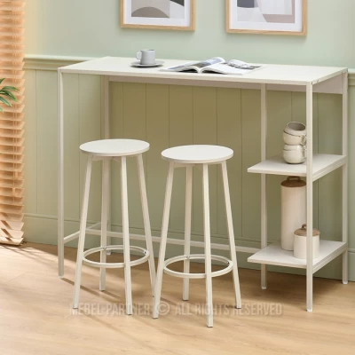 Barová stolička MAEVA - krémová