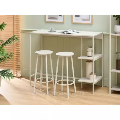 Barová stolička MAEVA - krémová