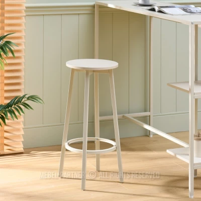 Barová stolička MAEVA - krémová