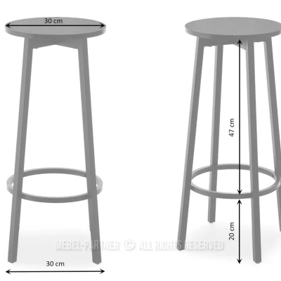 Barová stolička MAEVA - krémová