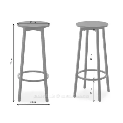 Barová stolička MAEVA - dub sonoma / černá