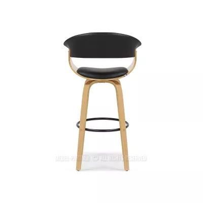 Barová židle MAITE - dub / černá