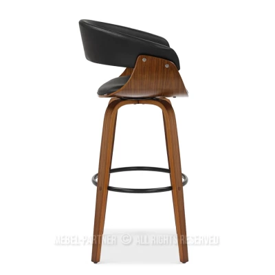 Barová židle MAITE - ořech / černá