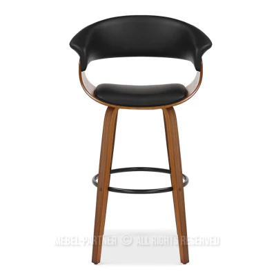Barová židle MAITE - ořech / černá
